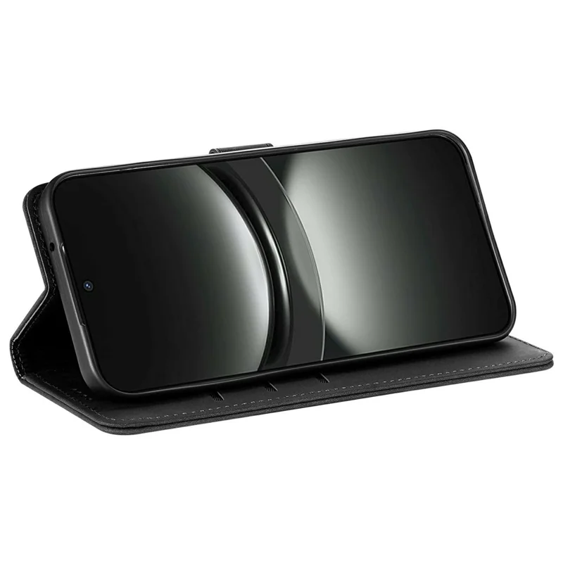 AZNS til Xiaomi Poco F7 Pro 5G / Redmi K80 5G Taske i PU-læder med wallet - Sort