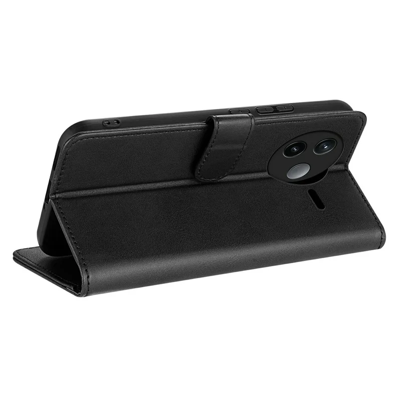 AZNS til Xiaomi Poco F7 Pro 5G / Redmi K80 5G Taske i PU-læder med wallet - Sort