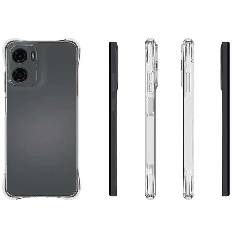 Funda de TPU transparente antideslizante para teléfono móvil Motorola Moto G05 4G