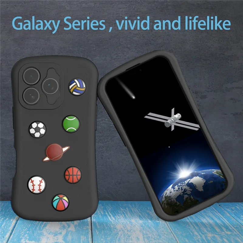 Capa para iPhone 16 Pro Série Galaxy Padrão EVA Anti Queda - Preta