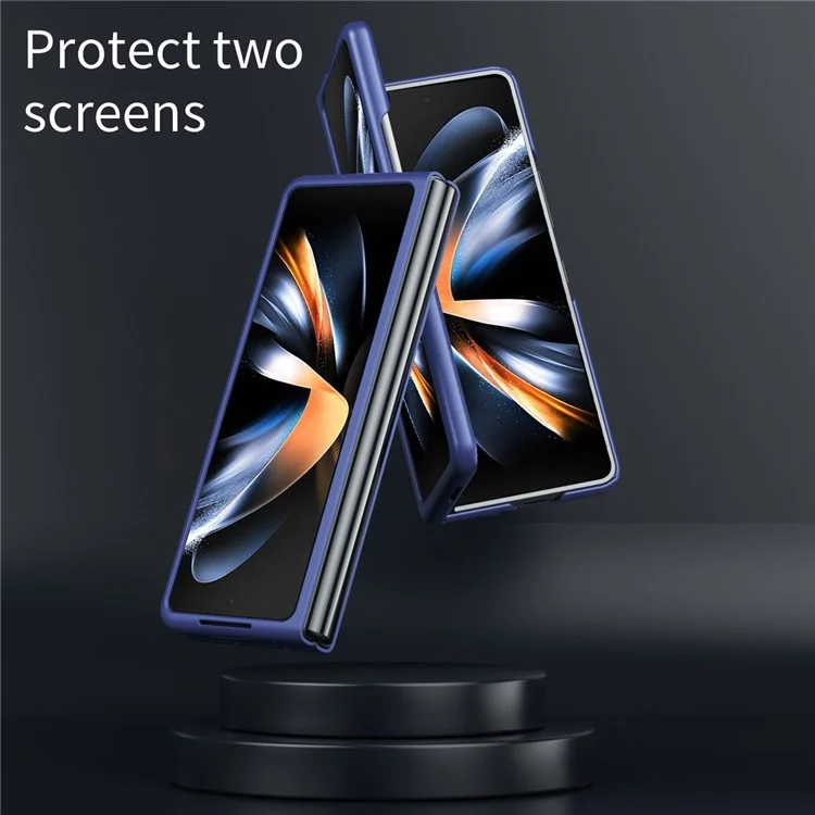 Coque de téléphone PC mate pour Samsung Galaxy Z Fold Special / Z Fold 6 Slim / W25 Skin Touch Housse arrière compatible avec Magsafe - Saphir