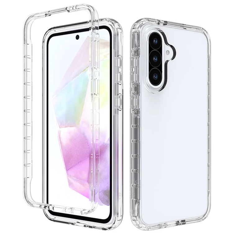 Custodia per Samsung Galaxy A56 5G / A36 5G, in TPU e PC, 2 in 1, a prova di caduta, cover telefonica trasparente