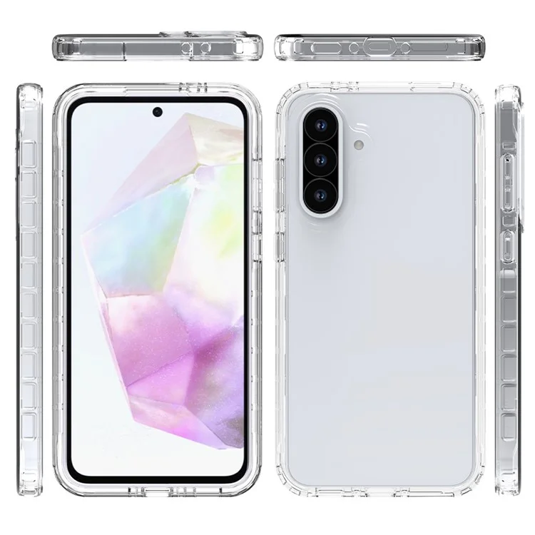 Custodia per Samsung Galaxy A56 5G / A36 5G, in TPU e PC, 2 in 1, a prova di caduta, cover telefonica trasparente