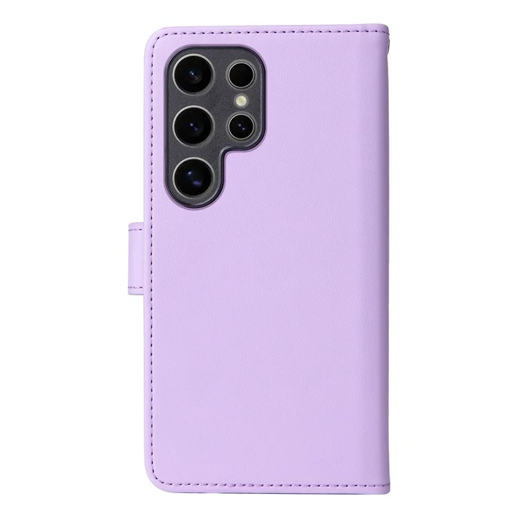 BETOPNICE 005 Чехол-книжка из искусственной кожи с подставкой для Samsung Galaxy S25 Ultra - Фиолетовый