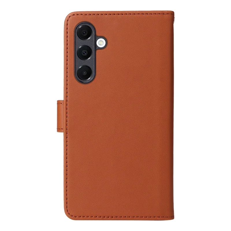 For Samsung Galaxy A16 4G / 5G Magnetic Case BETOPNICE Detachable PU Leather Phone Cover with Strap - Brown