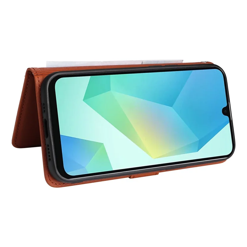 For Samsung Galaxy A16 4G / 5G Magnetic Case BETOPNICE Detachable PU Leather Phone Cover with Strap - Brown