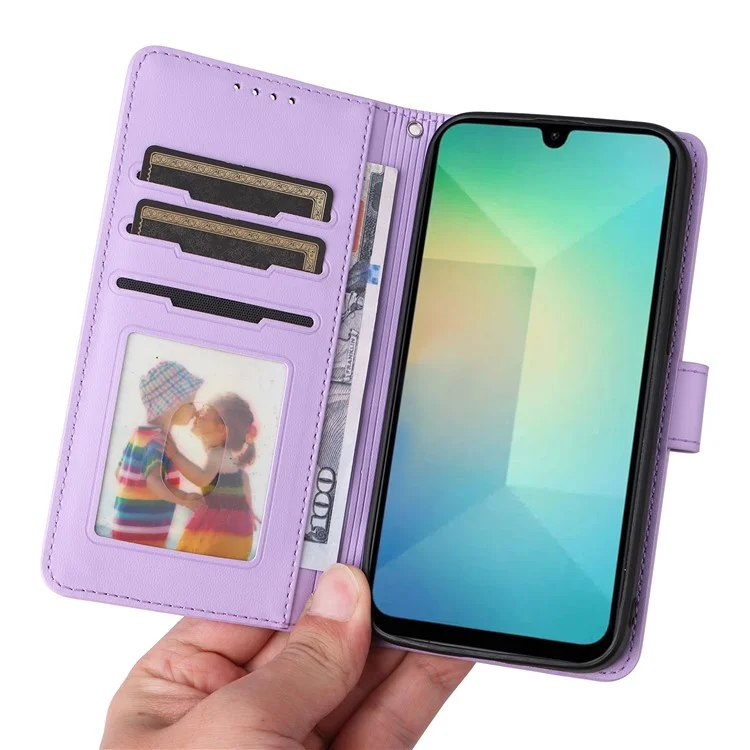 BETOPNICE 005 Чехол-книжка из искусственной кожи для Samsung Galaxy A26 5G с подставкой - Фиолетовый