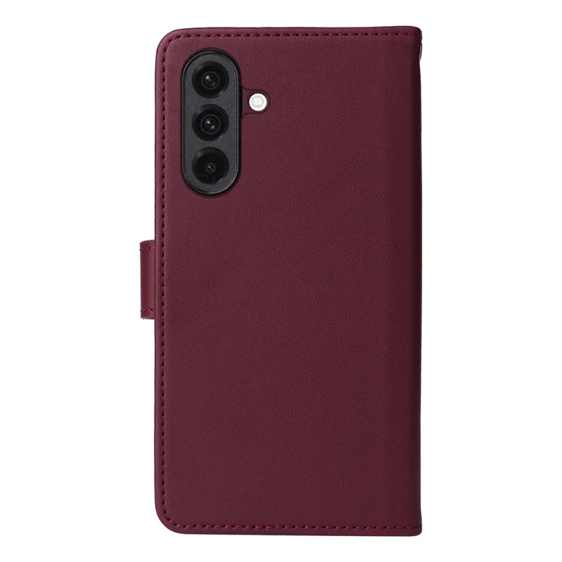 For Samsung Galaxy A36 5G Magnetic Case BETOPNICE Detachable PU Leather Phone Cover with Strap - Wine Red