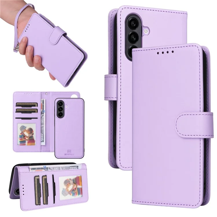 BETOPNICE 005 Custodia a portafoglio in pelle PU per Samsung Galaxy A56 5G - Viola