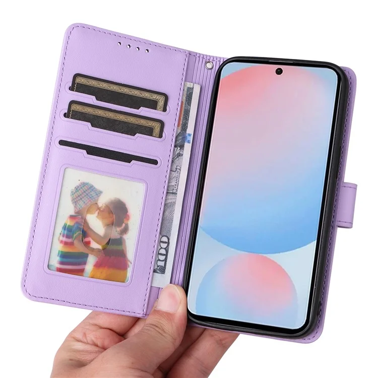 BETOPNICE 005 Custodia a portafoglio in pelle PU per Samsung Galaxy A56 5G - Viola