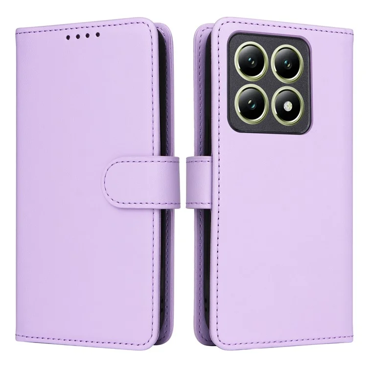 BETOPNICE 005 Hülle für Xiaomi 14T, Pu-Leder Brieftasche Handyhülle - Lila