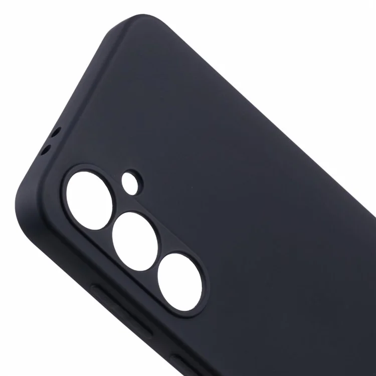 Чехол для Samsung Galaxy A36 5G, задняя крышка из мягкого ТПУ с противоударной волокнистой подкладкой - черный