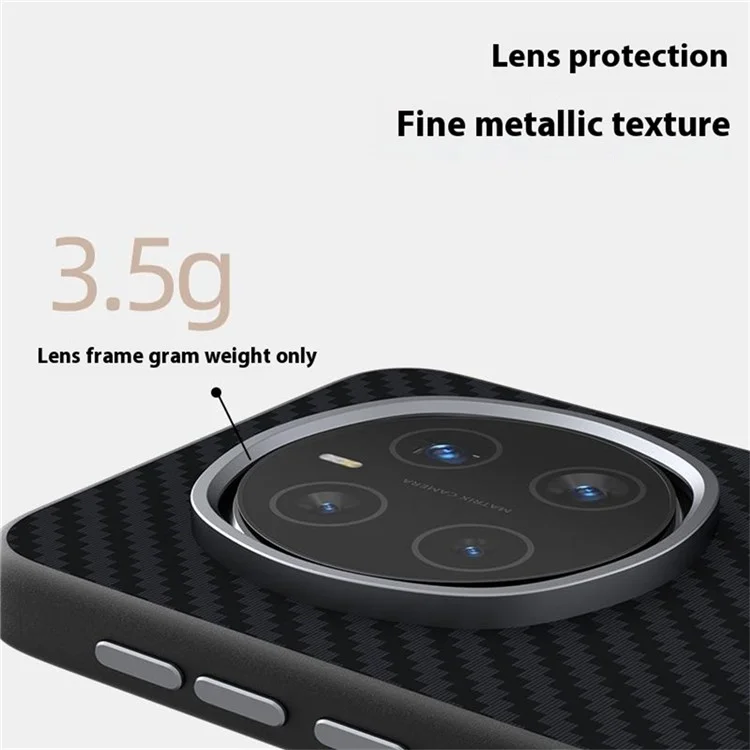 ABEEL Funda para Honor Magic7 5G compatible con MagSafe, textura de fibra de carbono en la parte posterior - Negro / Plata