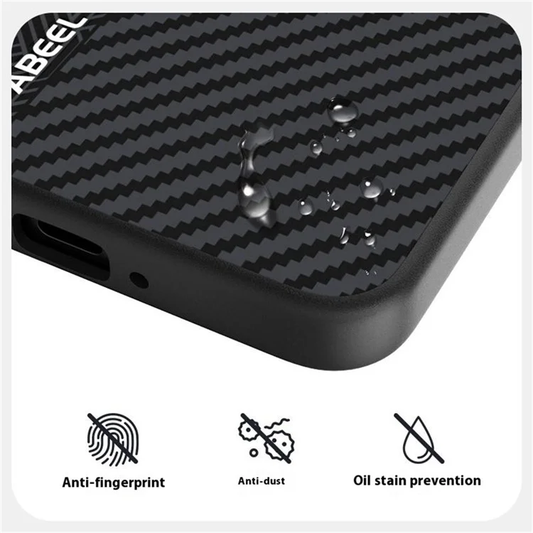 Funda para Xiaomi Redmi K80 Pro 5G de ABEEL, de PC + TPU + aleación de aluminio + cuero PU, compatible con MagSafe - Textura 1