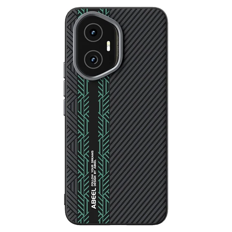 ABEEL Para Honor 300 Carcasa PC + TPU + Aleación de Aluminio + Cuero PU Funda de Teléfono Compatible con MagSafe - Textura 2