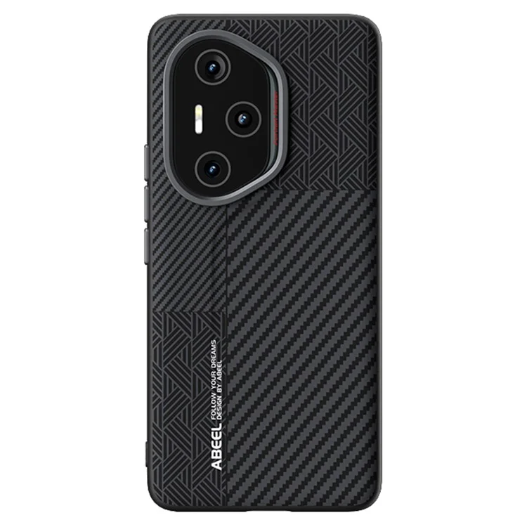ABEEL Para Honor 300 Pro Case PC + TPU + Aleación de Aluminio + Cubierta de Teléfono de Piel de PU Compatible con MagSafe - Textura 1