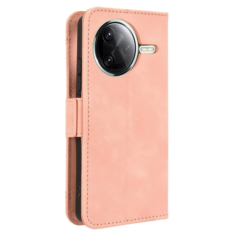 Étui en cuir pour Xiaomi Redmi K80 5G / K80 Pro 5G avec plusieurs fentes pour cartes - Rose
