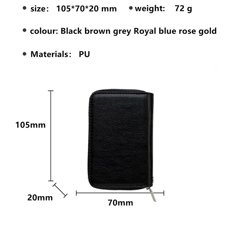 Funda para Samsung Galaxy S25 Ultra Bolsa de tarjetas con cremallera desmontable TPU con soporte y correa - Negro