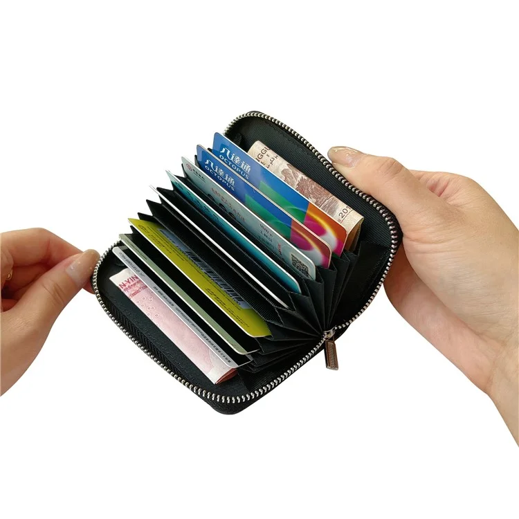 Funda para Samsung Galaxy S25 Ultra Bolsa de tarjetas con cremallera desmontable TPU con soporte y correa - Negro