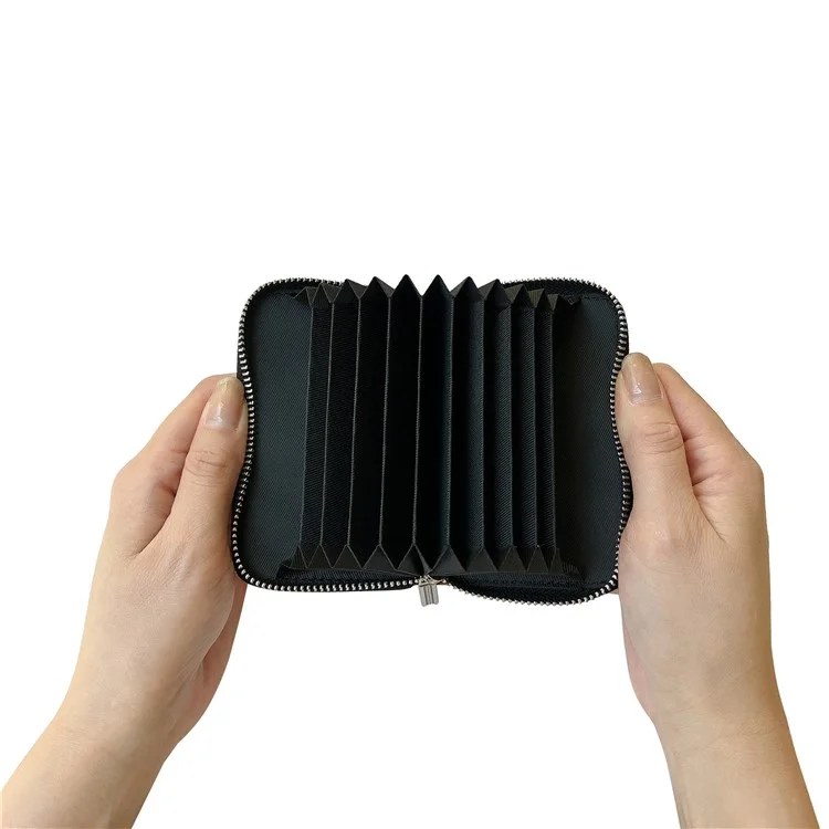 Funda para Samsung Galaxy S25 Ultra Bolsa de tarjetas con cremallera desmontable TPU con soporte y correa - Negro