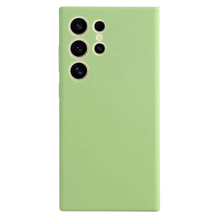 Für Samsung Galaxy S24 Ultra Hülle Silikon stoßfeste Handyhülle Schutzhülle - Matcha Grün