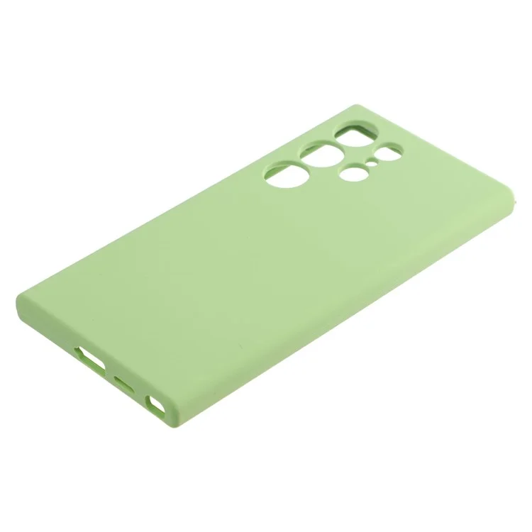 Für Samsung Galaxy S24 Ultra Hülle Silikon stoßfeste Handyhülle Schutzhülle - Matcha Grün