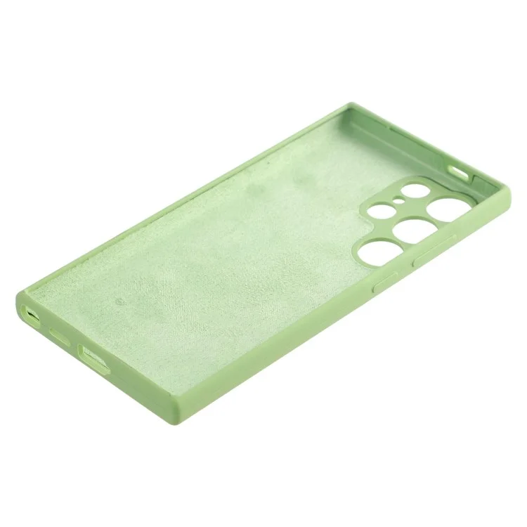 Für Samsung Galaxy S24 Ultra Hülle Silikon stoßfeste Handyhülle Schutzhülle - Matcha Grün