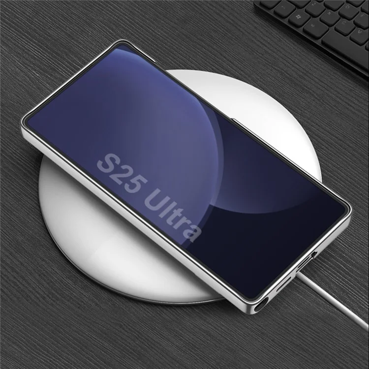 ГКК для чехла с подставкой Samsung Galaxy S25 Ultra, жесткая тонкая пластиковая задняя крышка для телефона - черная