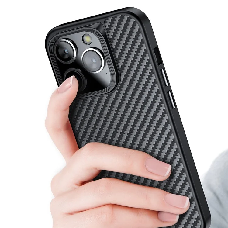 Coque pour iPhone 14 Pro Anti-rayures, Fibre d'aramide Housse de Téléphone Prend en Charge la Charge sans Fil Magnétique