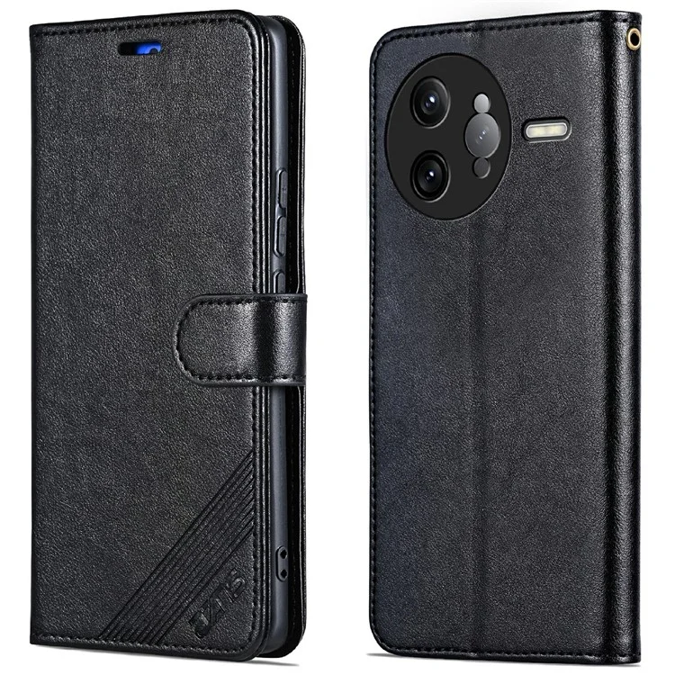 AZNS для Xiaomi Redmi K80 Pro 5G Чехол Противоударная PU кожа Подставка Бумажник Чехол для телефона - Черный