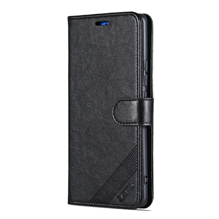 AZNS для Xiaomi Redmi K80 Pro 5G Чехол Противоударная PU кожа Подставка Бумажник Чехол для телефона - Черный