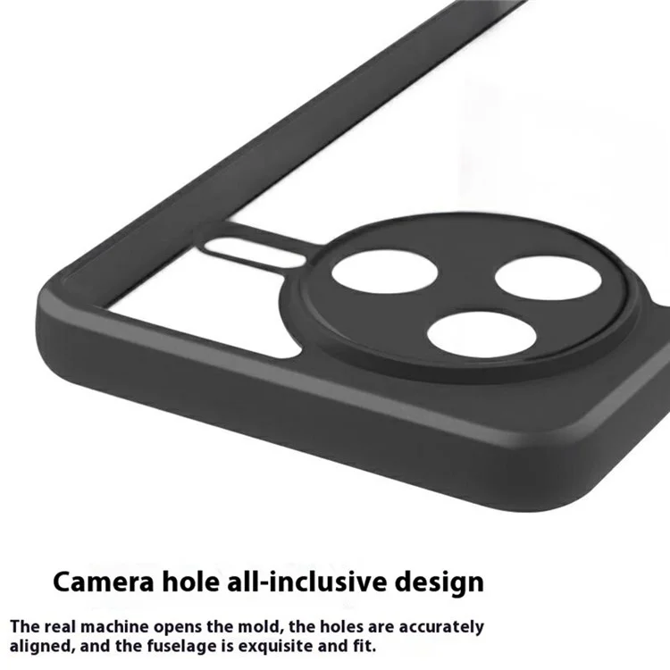 Coque de protection pour Xiaomi Redmi K80 5G, en PC et TPU transparents, résistante aux chocs.
