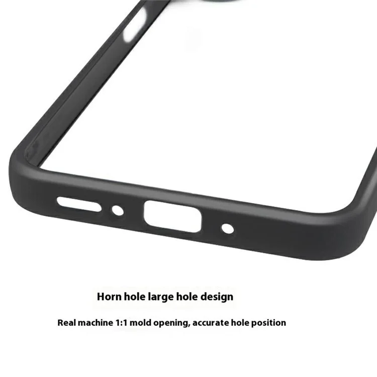 Capa para Samsung Galaxy A26 5G à prova de choques PC + TPU com parte traseira transparente