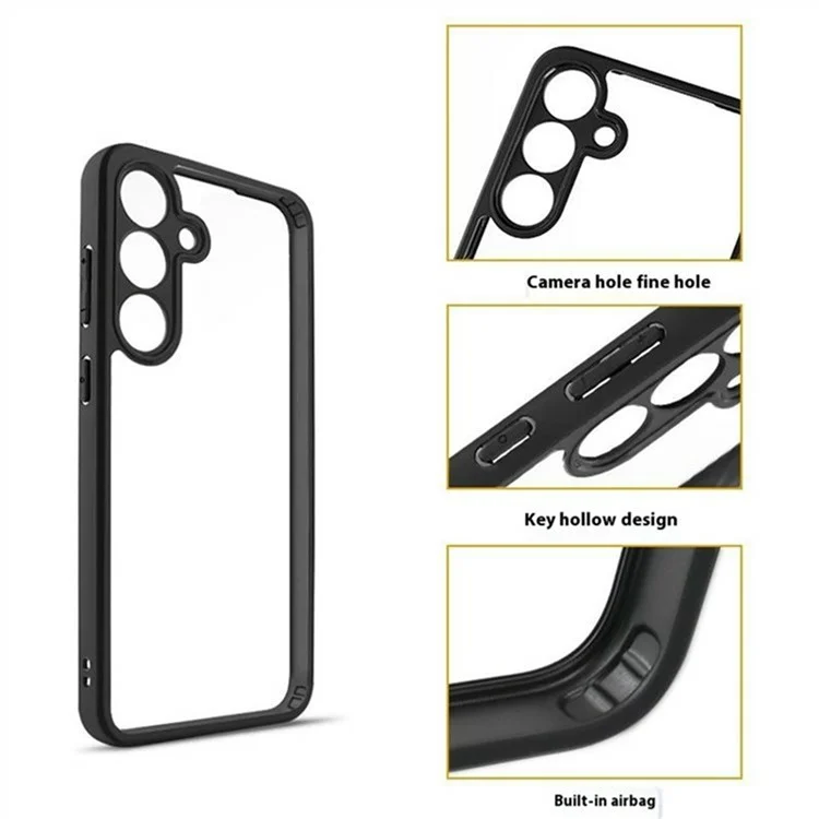 Funda para Samsung Galaxy A36 5G, resistente a golpes, de PC + TPU, con tapa trasera transparente