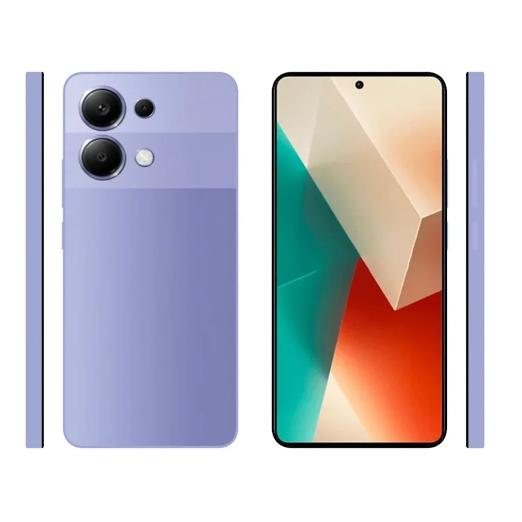 Coque de téléphone transparente et résistante aux marques d'eau pour Xiaomi Redmi Note 13 4G, en TPU.