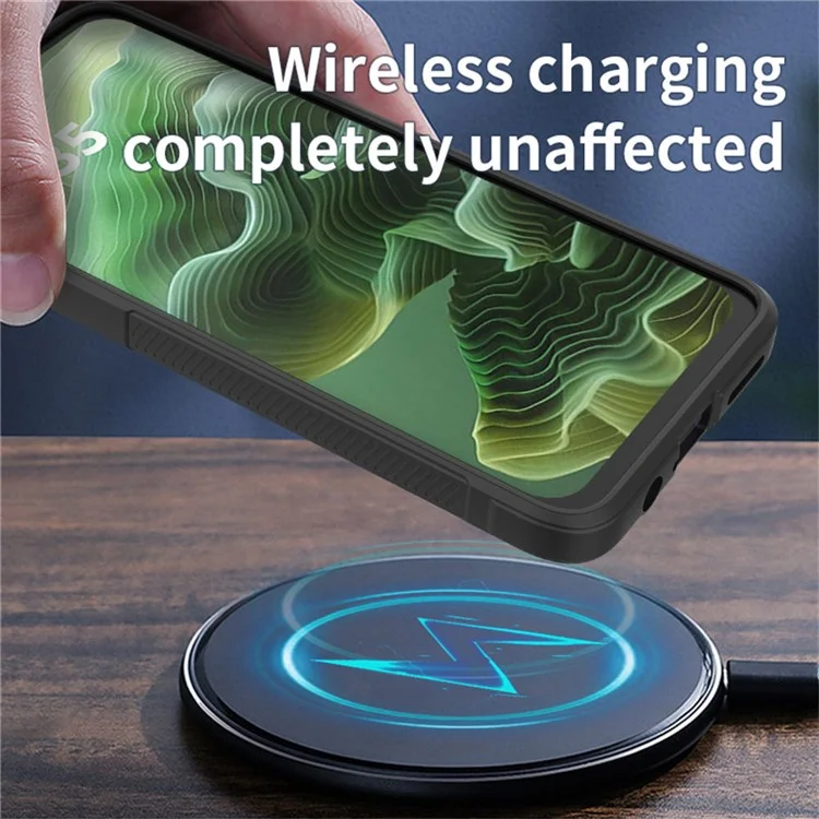 Чехол для Motorola Moto G35 5G, противоударный, мягкий ТПУ, прочная задняя крышка - черный