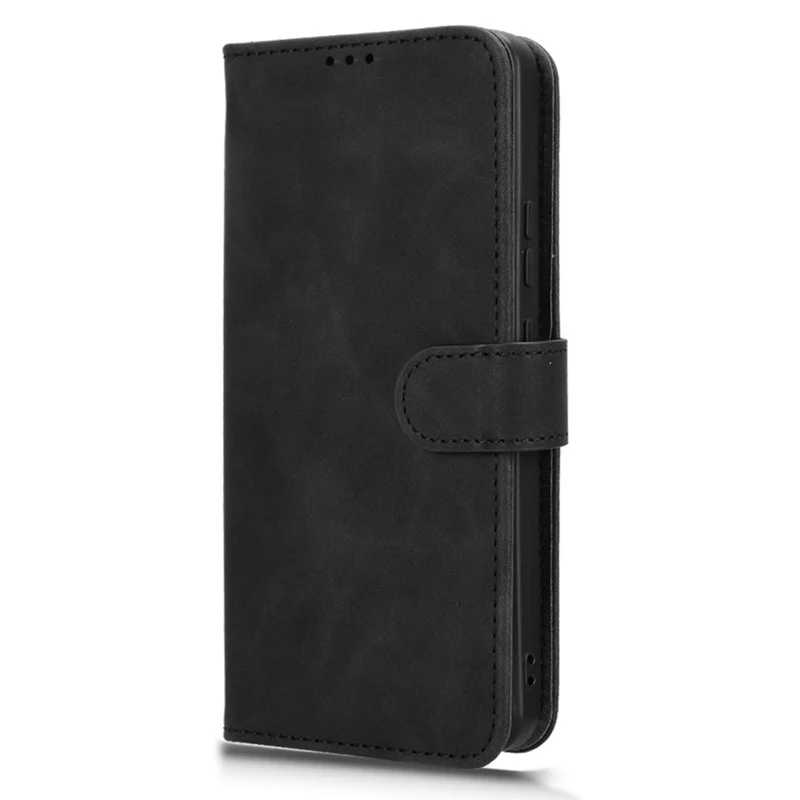 Läderlugg för Cubot A20 Hudkänsla Anti-Drop Plånbok Flip Mobilskal - Svart