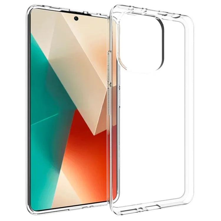 Оптовая закупка прозрачного чехла для Xiaomi Redmi Note 13 4G с водостойкой TPU задней крышкой