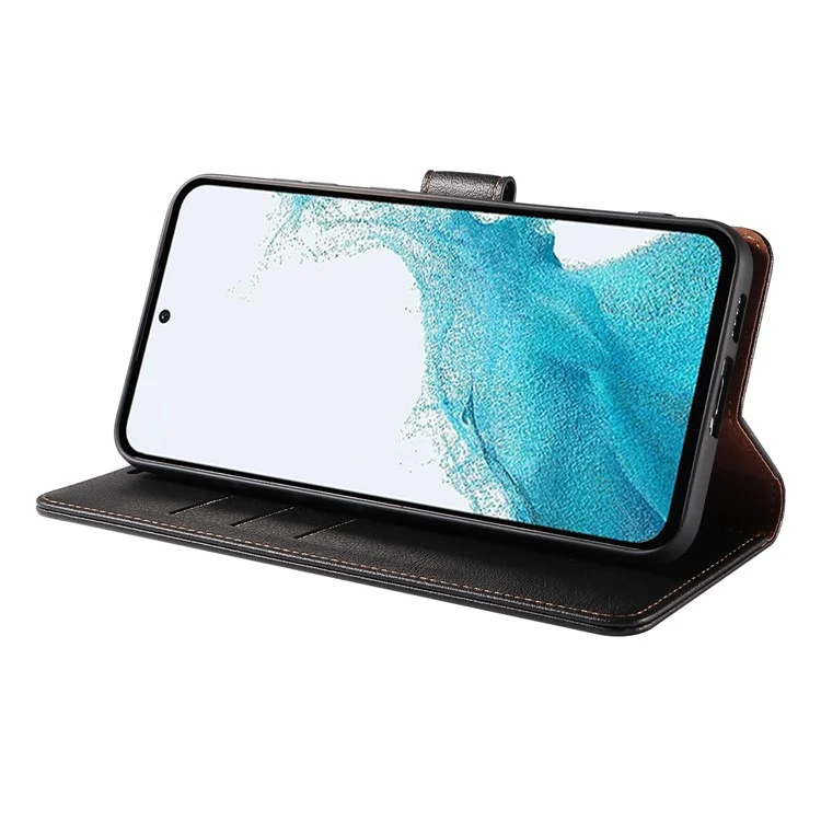 Funda para Samsung Galaxy A26 5G Magnética Bloqueo RFID Cuero Cartera de Teléfono - Marrón