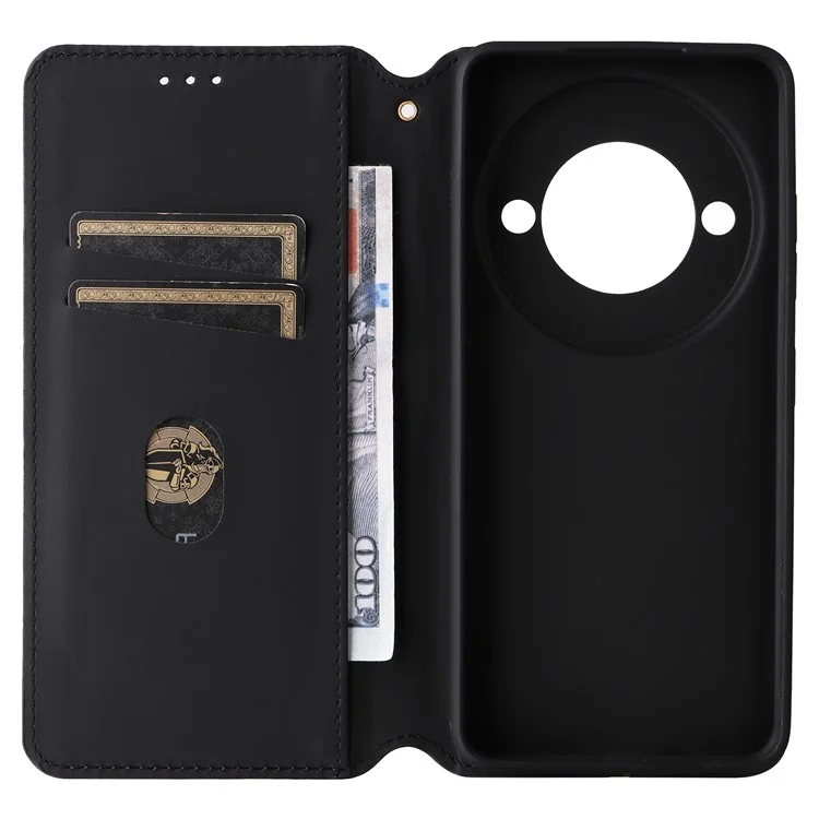 Für ZTE Blade A75 5G / nubia Focus Wallet Case Rhombus geprägtes Leder-Handyhülle - Silber