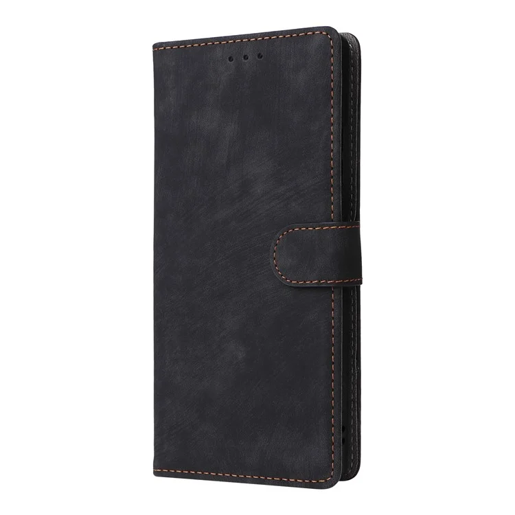 Étui portefeuille pour ZTE nubia Z70 Ultra avec protection RFID en cuir PU, support et fenêtre - Noir