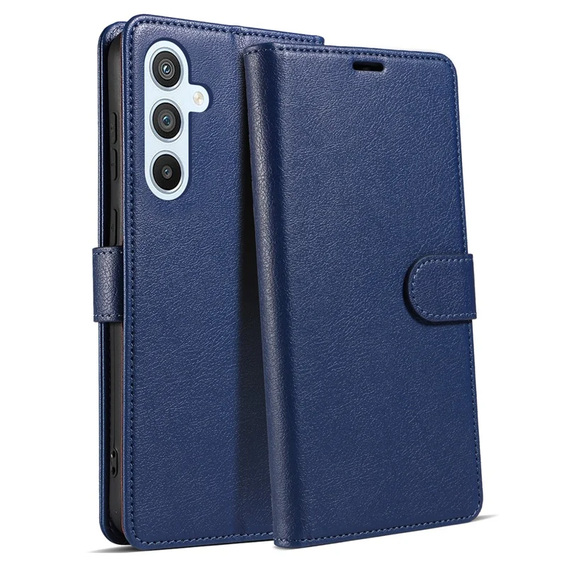 Capa para Samsung Galaxy A36 5G - Magnética, com bloqueio RFID, de couro, tipo carteira - Azul