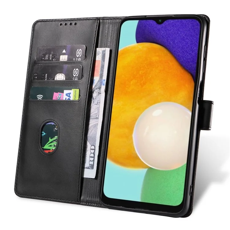 Capa para Samsung Galaxy A36 5G Couro Stand Capa de Telefone com Fecho Magnético - Preto