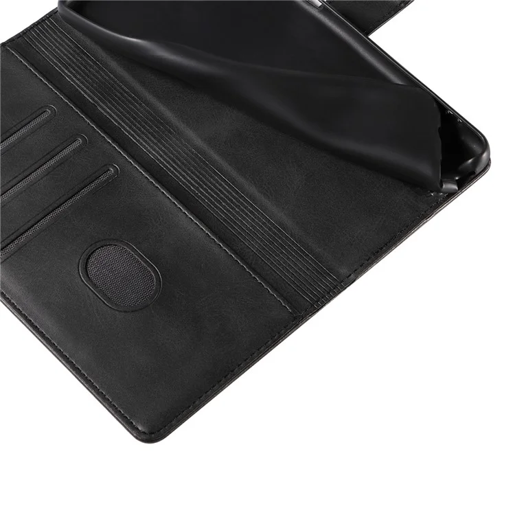 Capa para Samsung Galaxy A36 5G Couro Stand Capa de Telefone com Fecho Magnético - Preto