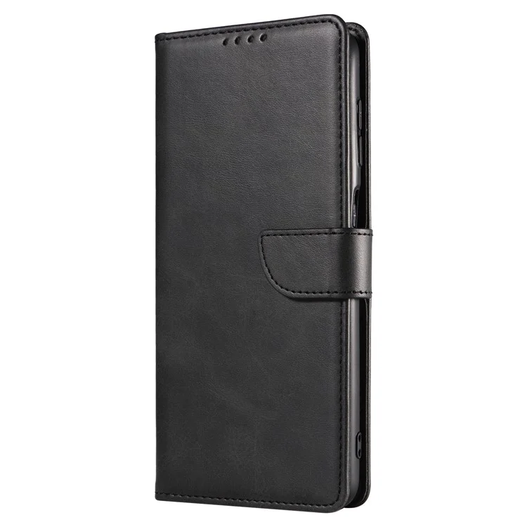 Capa para Samsung Galaxy A36 5G Couro Stand Capa de Telefone com Fecho Magnético - Preto