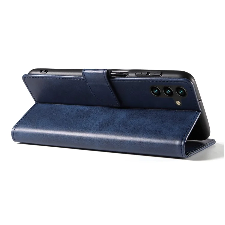 Capa para Samsung Galaxy A56 5G de couro com suporte e fechamento magnético - Azul