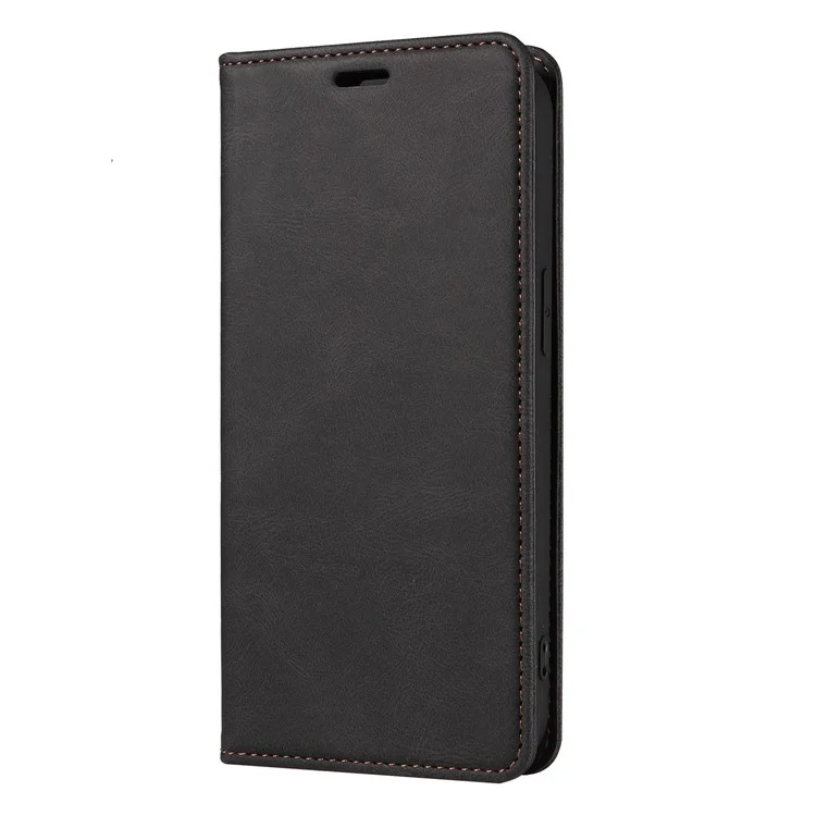 Funda para Samsung Galaxy A16 5G / 4G con diseño de pulsera, soporte magnético y cartera de piel - Negro