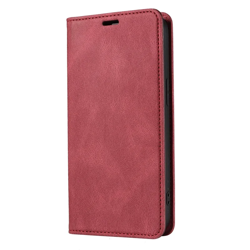 For Samsung Galaxy A16 5G  /  4G Case Wristband Design Stand Magnetic Leather Phone Wallet Cover - Red