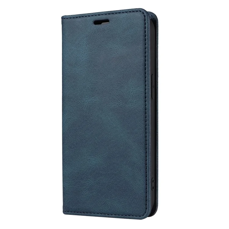 For Samsung Galaxy A26 5G Case Wristband Design Stand Magnetic Leather Phone Wallet Cover - Blue