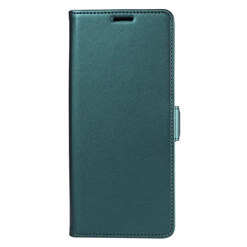 For Samsung Galaxy A35 5G Case Side Magnetic Clasp RFID Blocking Leather Phone Wallet Cover - Dark Green
